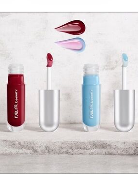 r.e.m. beauty Mini Essential Drip Glossy Balm Duo -Cherry Cola and Cotton Candy